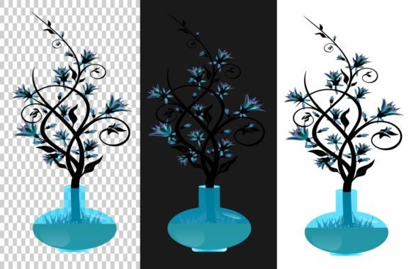 Beautiful Flowers in a Vase Graphics for Editorial and Web Use