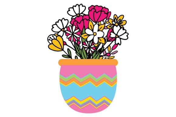 Flowers Basket: A Graphic Design Asset for Illustrations