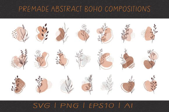Pre-made Compositions with Flowers Graphics