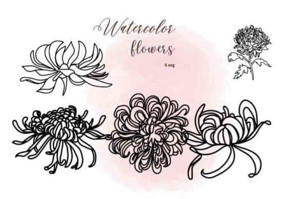 SVG Flowers Graphics for Local Business Branding